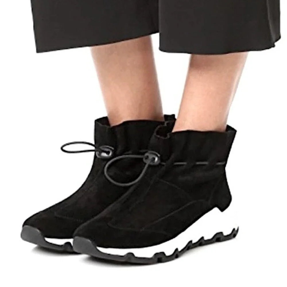 Opening Ceremony Ikke Black Suede Sneakers Athletic Shoes Booties Euro 36